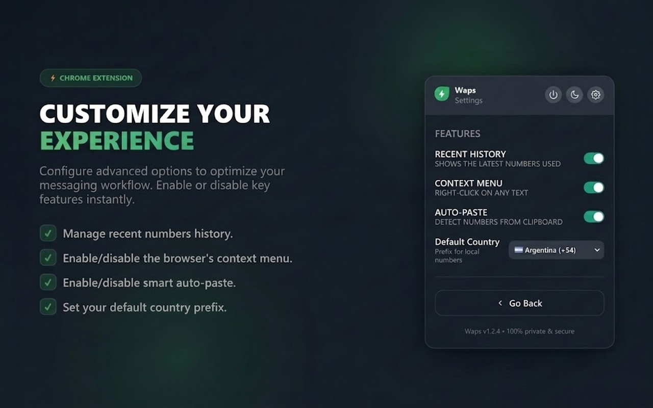 Settings and Preferences Customization